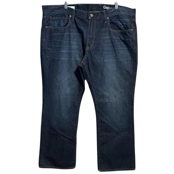 Gap 1969 Boot Cut Jeans Men’s 40X30 Blue Dark Wash ROCKAWAY Cotton Denim EUC - Picture 1 of 12